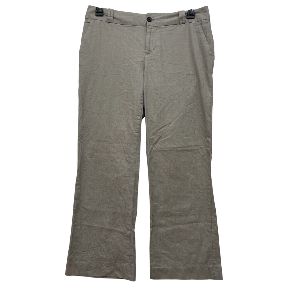 Banana Republic Martin Fit Pants Womens 10 Khaki Trouser Career Office Stretch